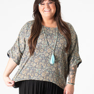 Sari Inspired Reversible Butterfly Top