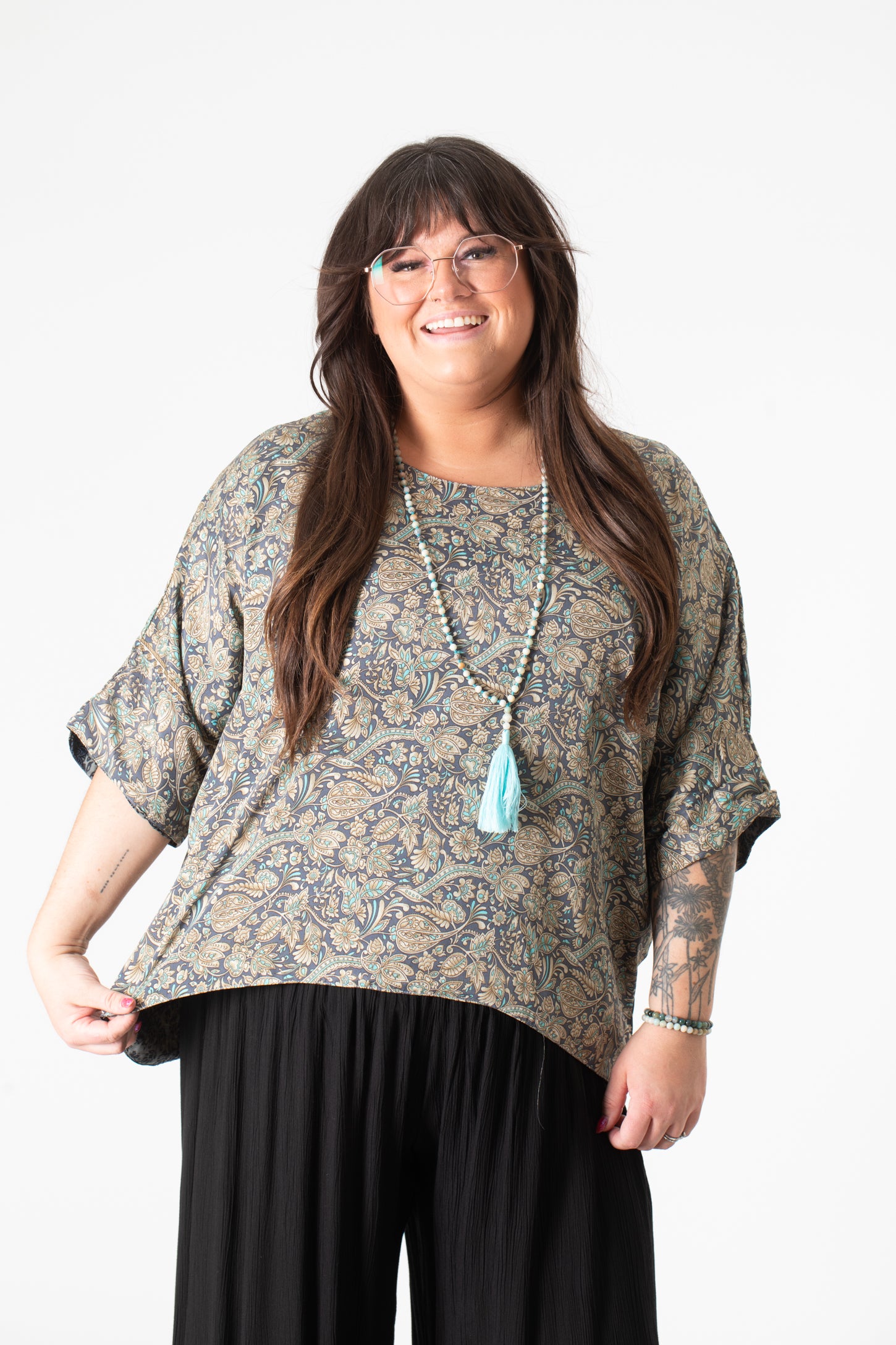 Sari Inspired Reversible Butterfly Top