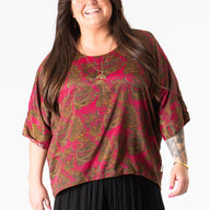 Sari Inspired Reversible Butterfly Top