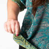 Sari Inspired Reversible Butterfly Top