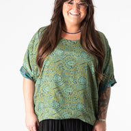 Sari Inspired Reversible Butterfly Top