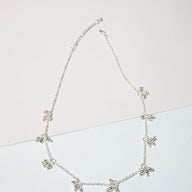 Silvery Charms Chain Necklace