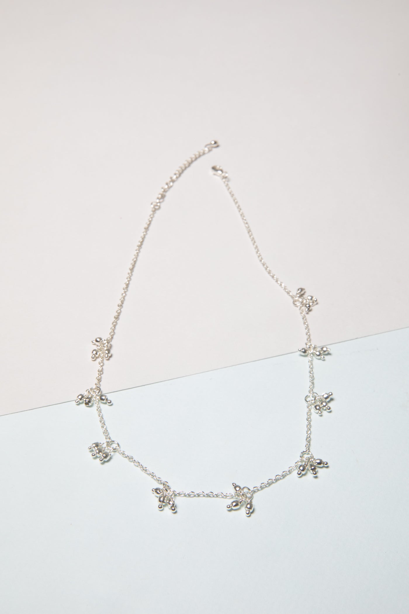 Silvery Charms Chain Necklace