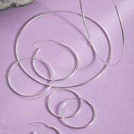 Simple Sterling Hoops