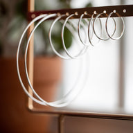 Simple Sterling Hoops