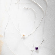 Single Gem Bead Necklace
