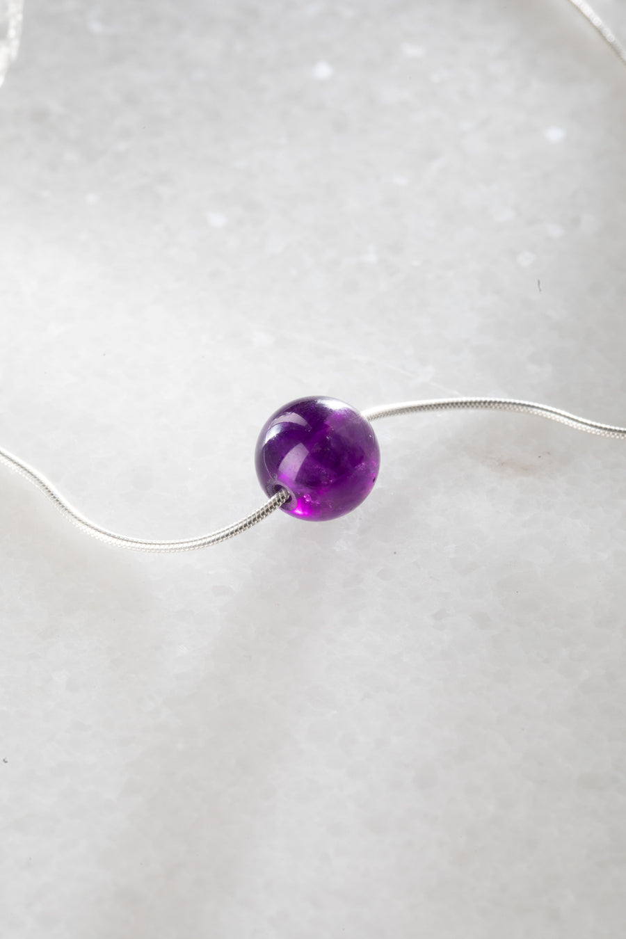 Single Gem Bead Necklace