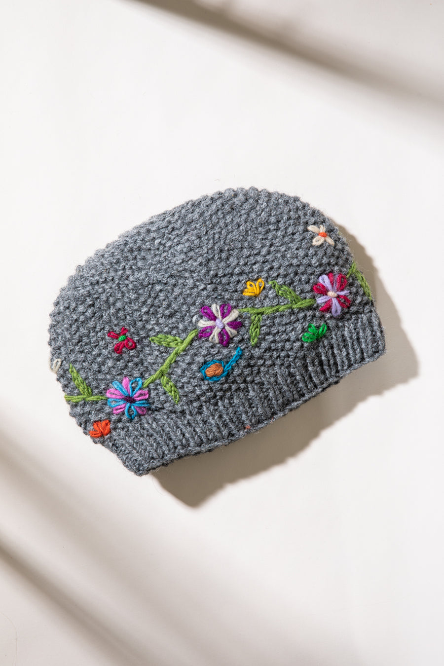 Snowflower Wool Beanie