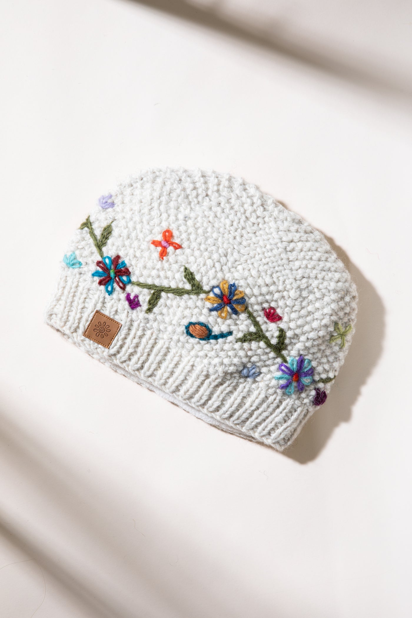 Snowflower Wool Beanie