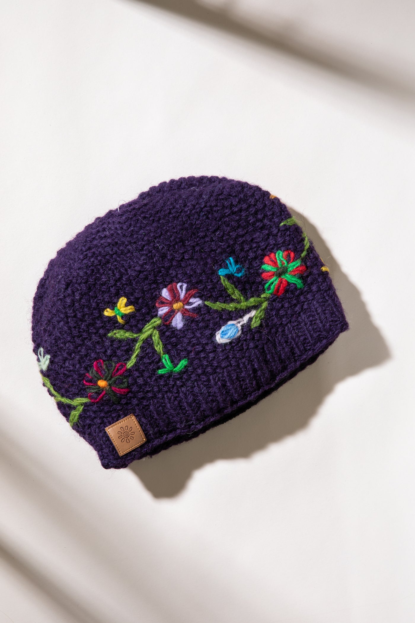 Snowflower Wool Beanie