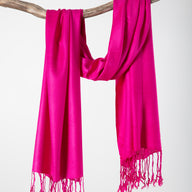 Solid Lightweight Fringe Shawl