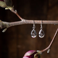 Spiral Teardrop Sterling Earrings