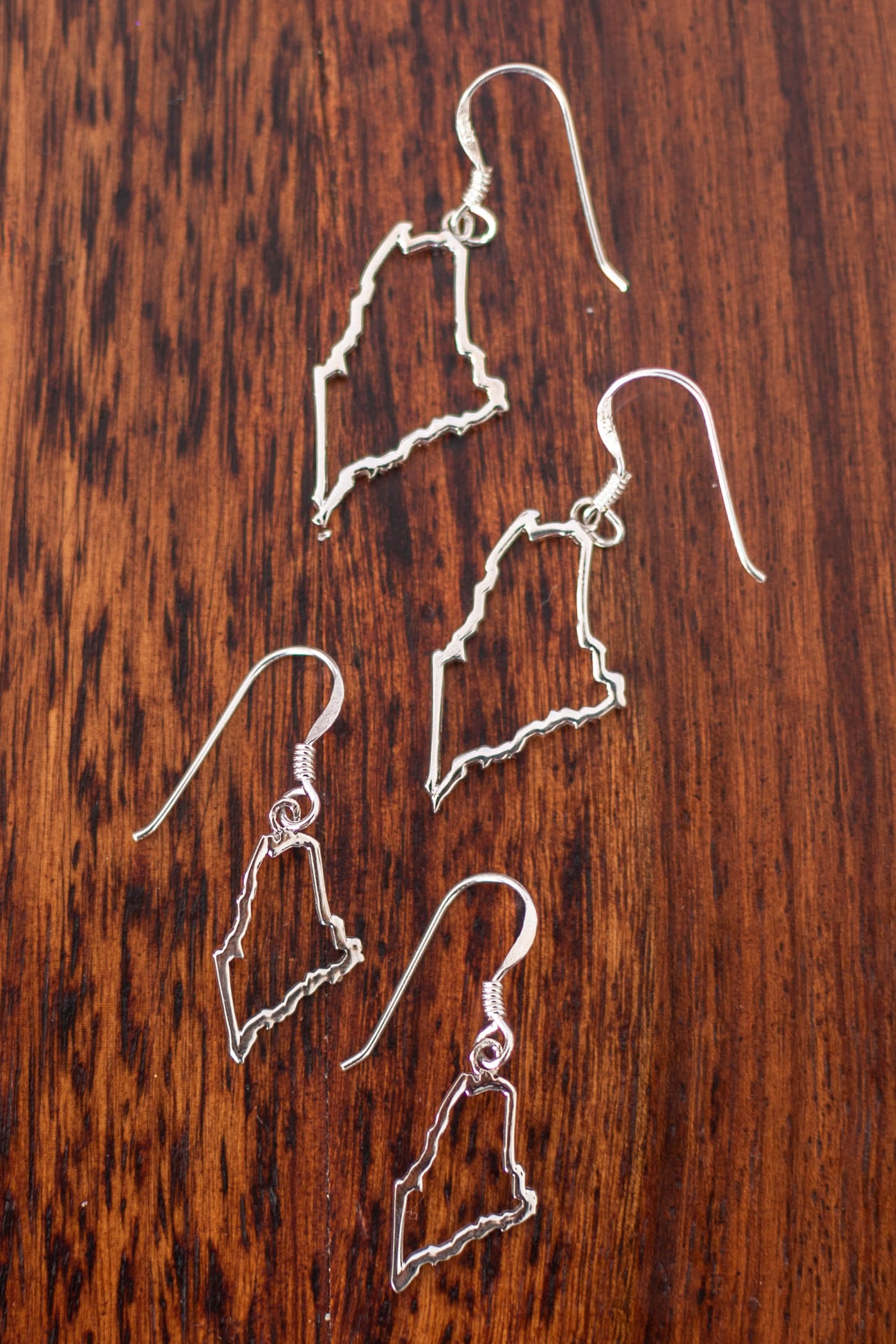 State Of Maine Outline Earrings