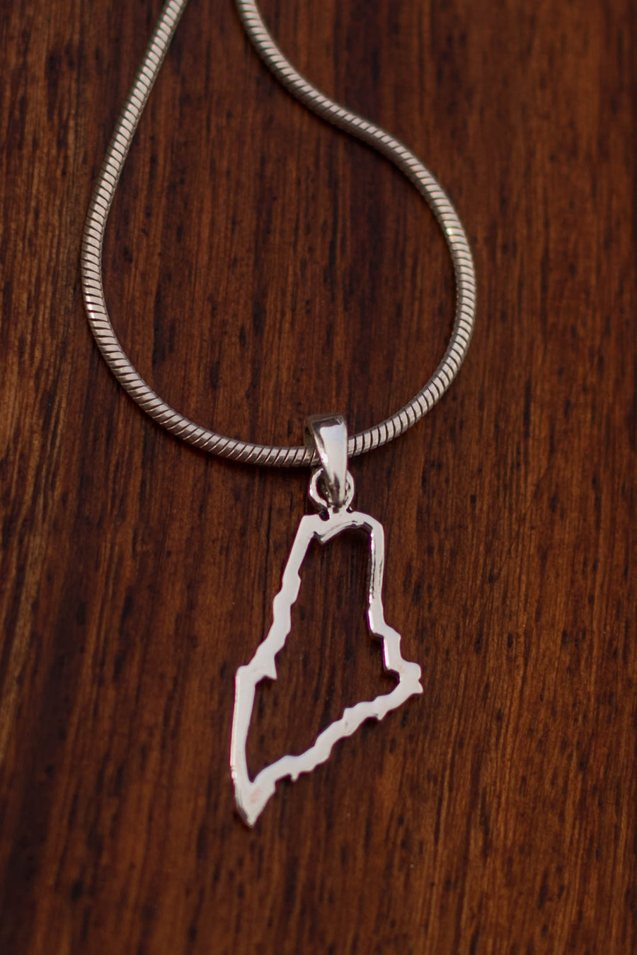 State Of Maine Outline Pendant