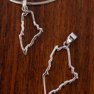 State Of Maine Outline Pendant