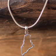 State Of Maine Outline Pendant