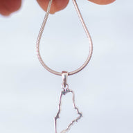 State Of Maine Outline Pendant