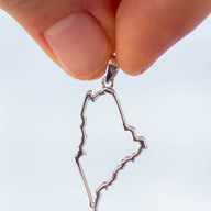 State Of Maine Outline Pendant