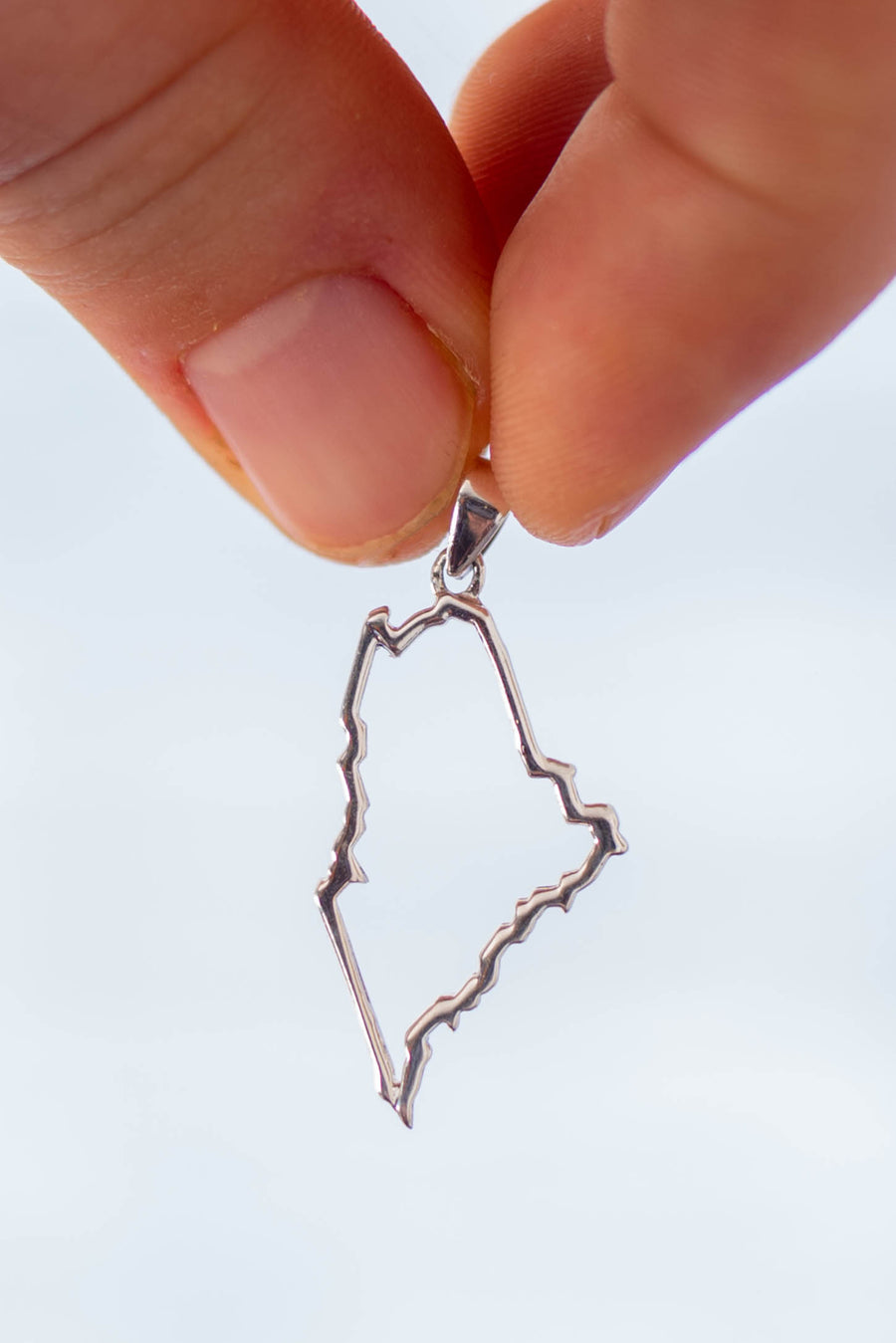 1" State Of Maine Outline Pendant