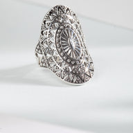 Sterling Mandala Ring