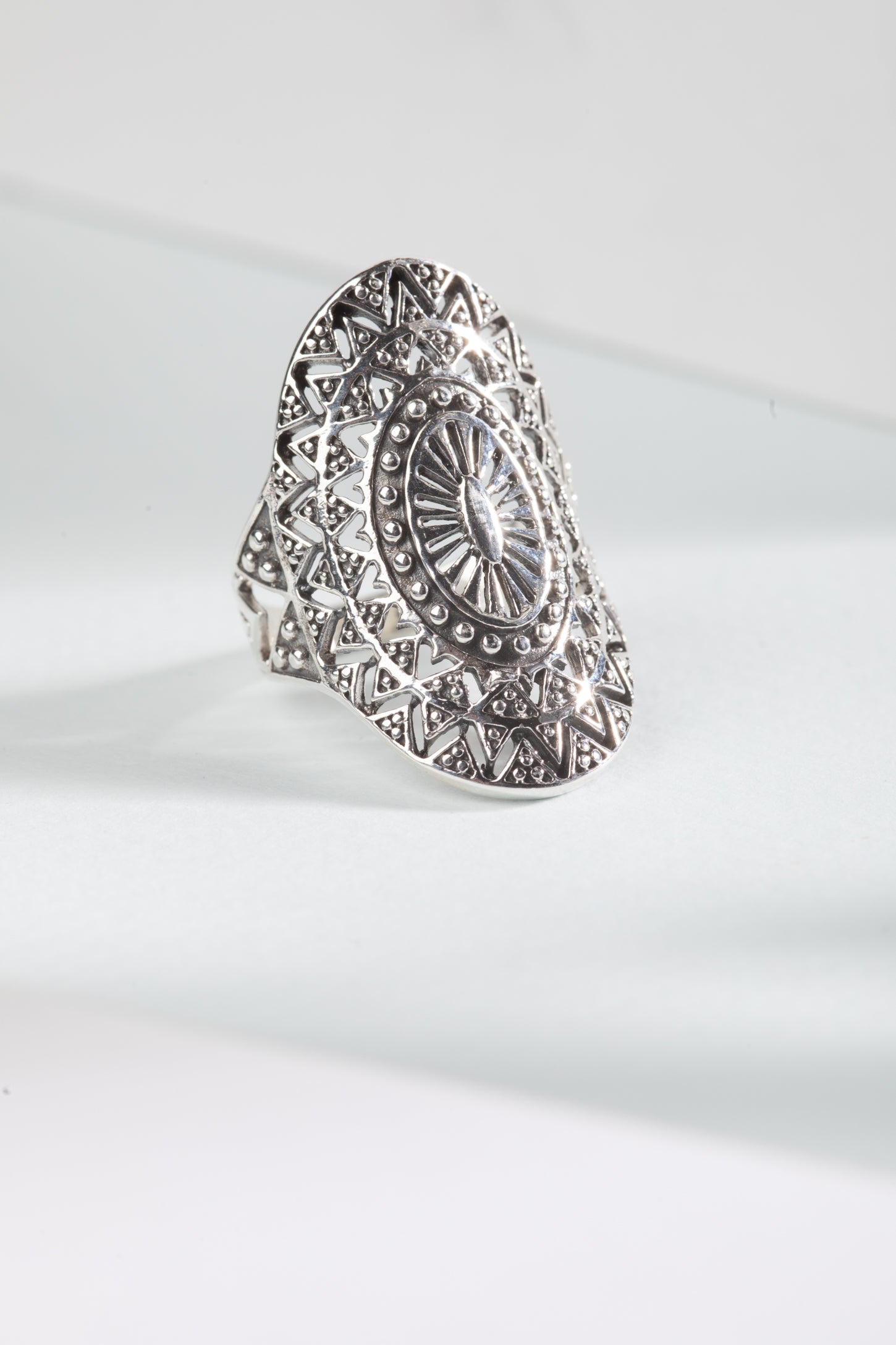Sterling Mandala Ring