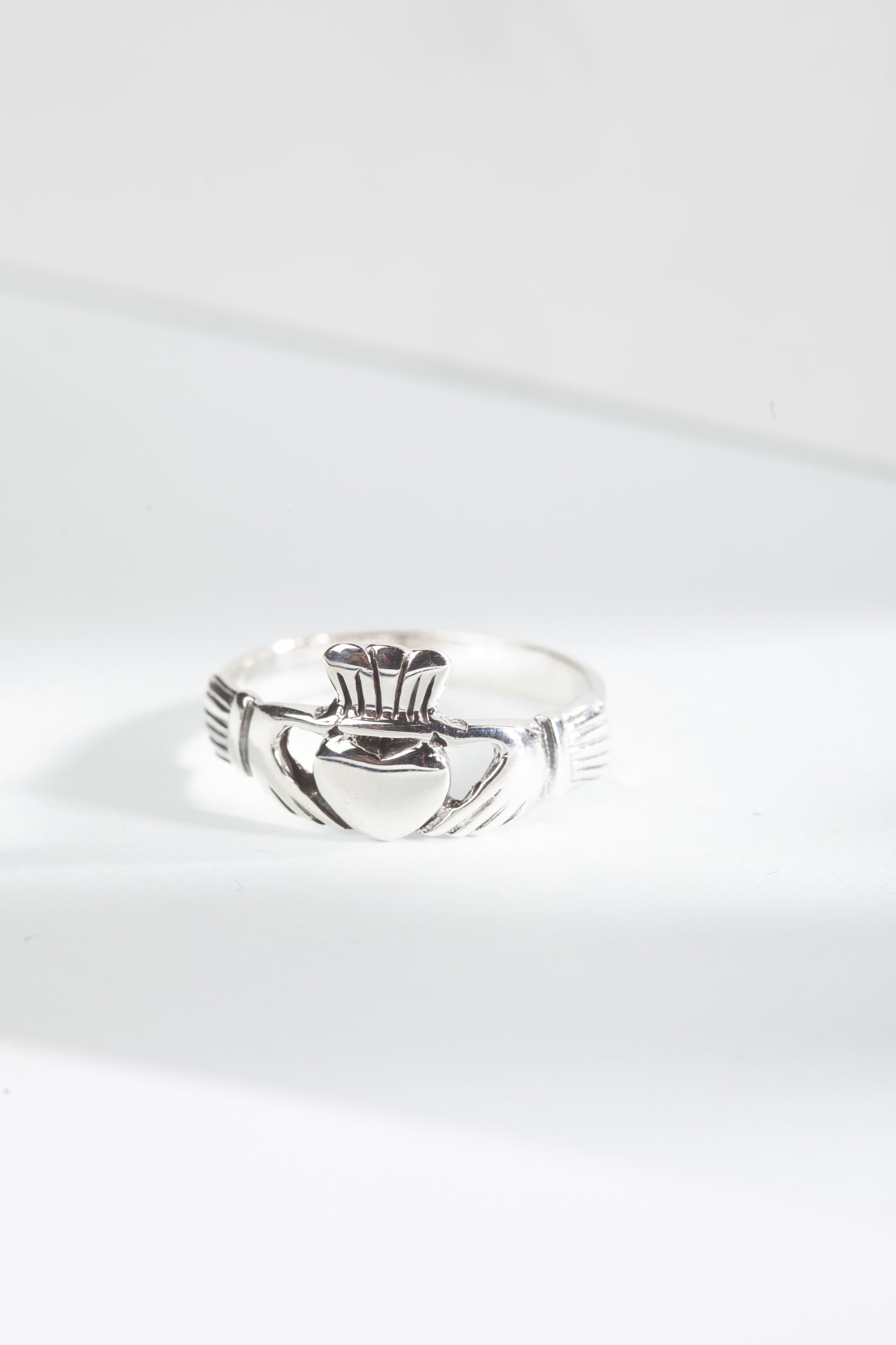 CZ Irish Claddagh Heart & Crown Adjustable Ring – Dazzledvenus