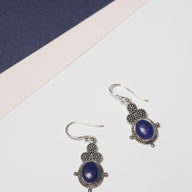 Sterling Silver Embellished Earrings