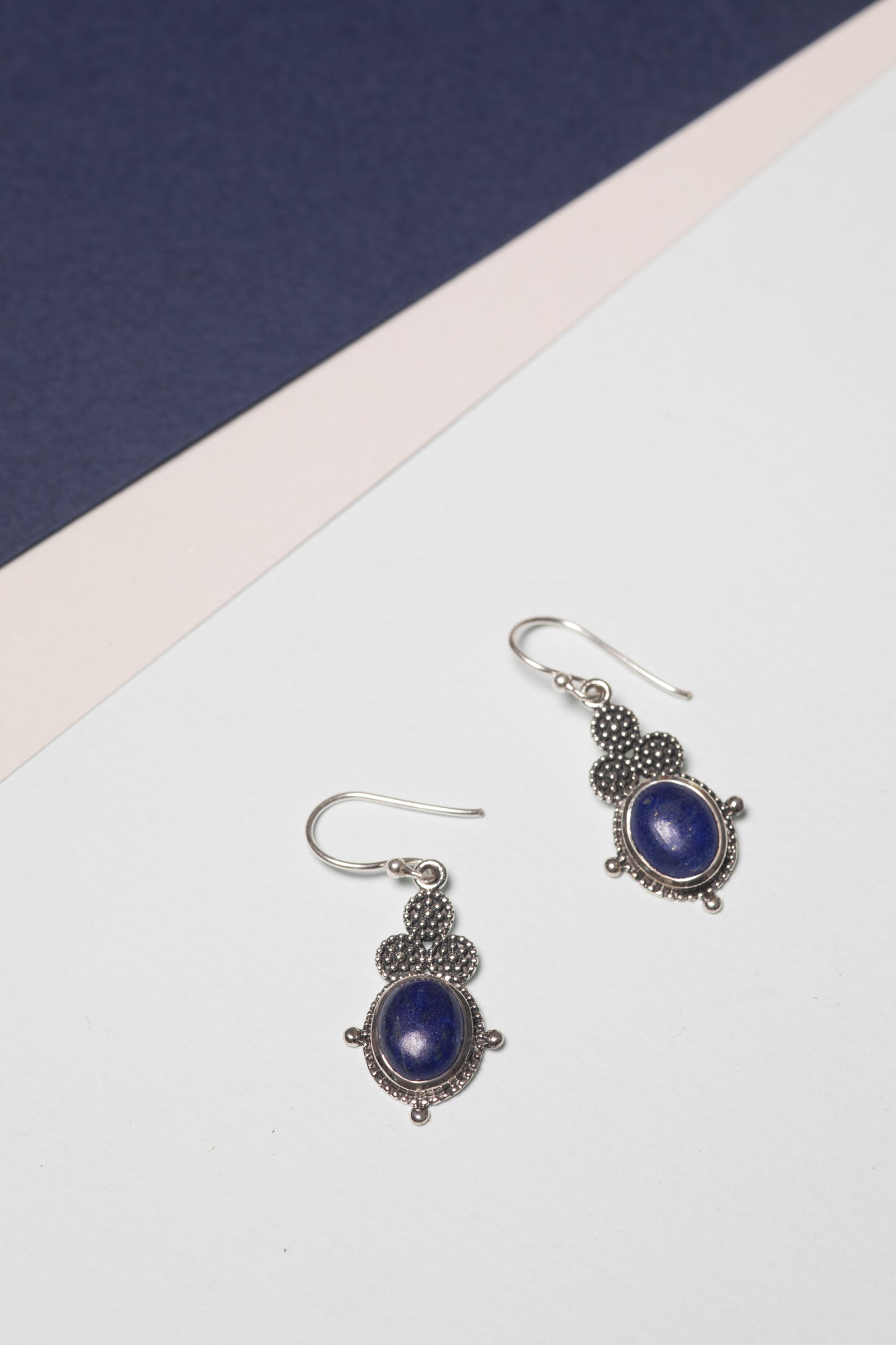 Sterling Silver Embellished Earrings