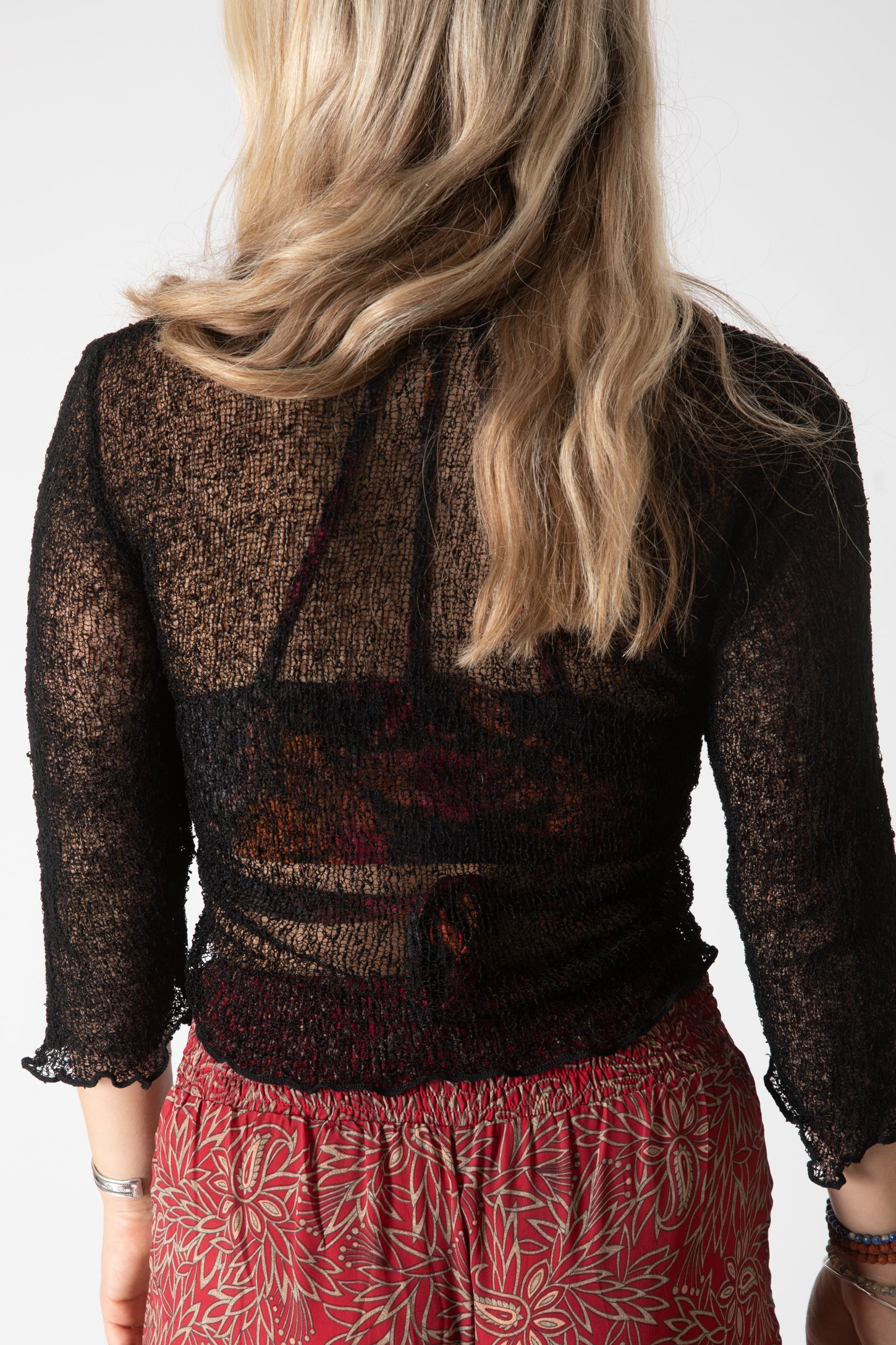 Lightweight shrug for summer top