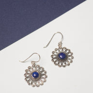 Sunflower Sterling Gemstone Earrings