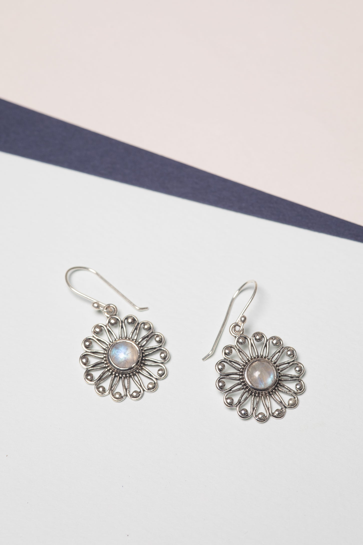 Sunflower Sterling Gemstone Earrings