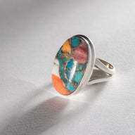 Tara Copper Turquoise Ring