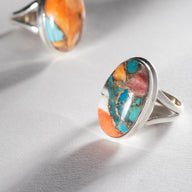 Tara Copper Turquoise Ring
