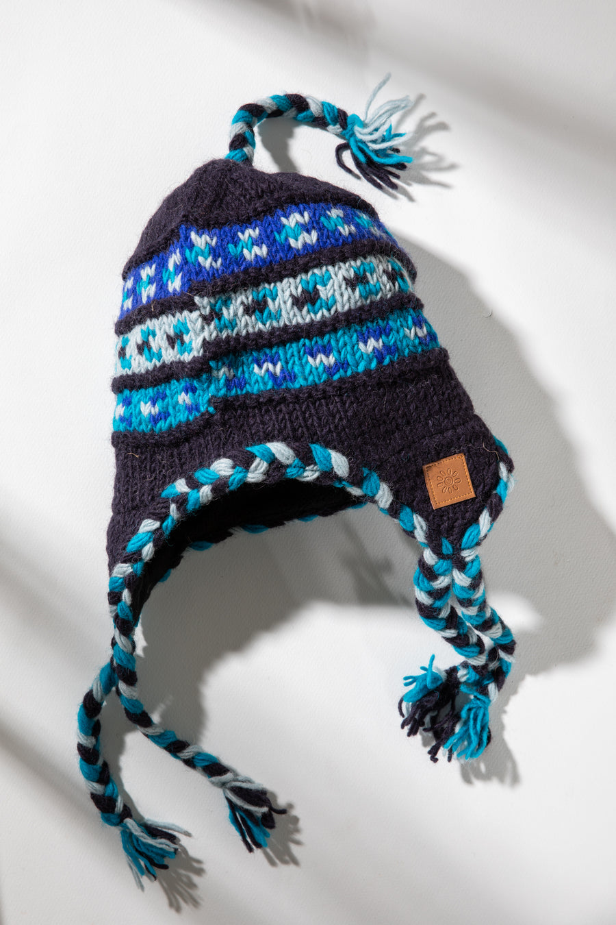 Tasseled Wool Kids' Earflap Hat