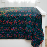 Traditional Elephant Mandala Block Print Twin Tapestry