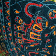 Traditional Elephant Mandala Block Print Twin Tapestry