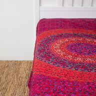 Traditional Elephant Mandala Block Print Twin Tapestry