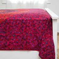 Traditional Elephant Mandala Block Print Twin Tapestry