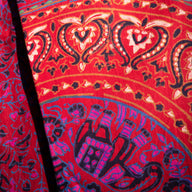 Traditional Elephant Mandala Block Print Twin Tapestry