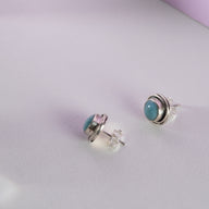 Whirlpool Gemstone Button Studs