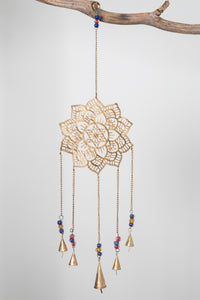Zen Bells Iron Hanger in Jali