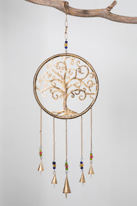 Zen Bells Iron Hanger in Tree of Life